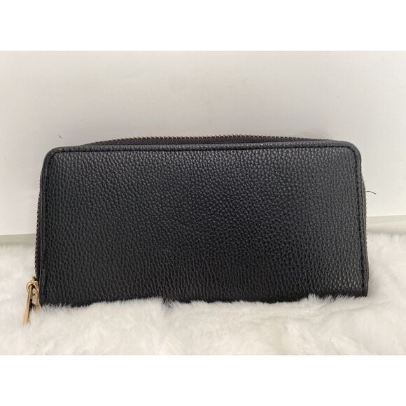 Unbranded Black and Gold Women's Zip Wallet Pre-Owned - Picture 2 of 3